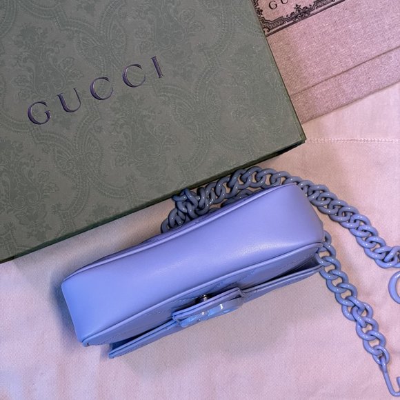 Gucci GG Marmont Belt Bag in Pale Blue - Brand New without Tags - Picture 4 of 5